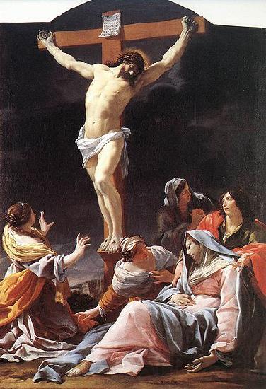 Simon Vouet La Crucifixion Norge oil painting art